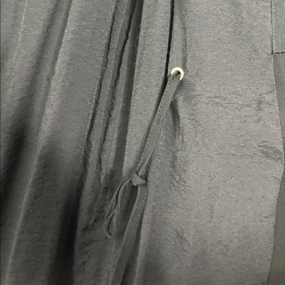 AllSaints Women's Black Larns Sleeveless Parka Full Zip w/ Pockets Long Size 8 - Picture 5 of 7